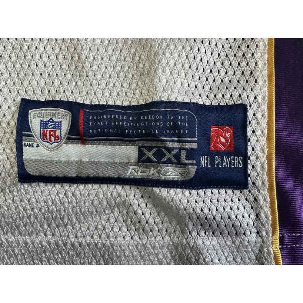 Authentic Reebok Men’s Minnesota Vikings Adrian Peterson #28 jersey white XXL - Picture 5 of 9